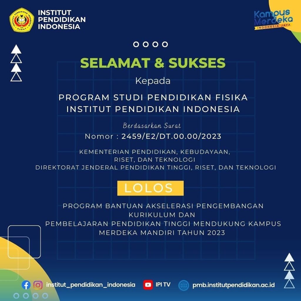 June 16 2023 | Institut Pendidikan Indonesia